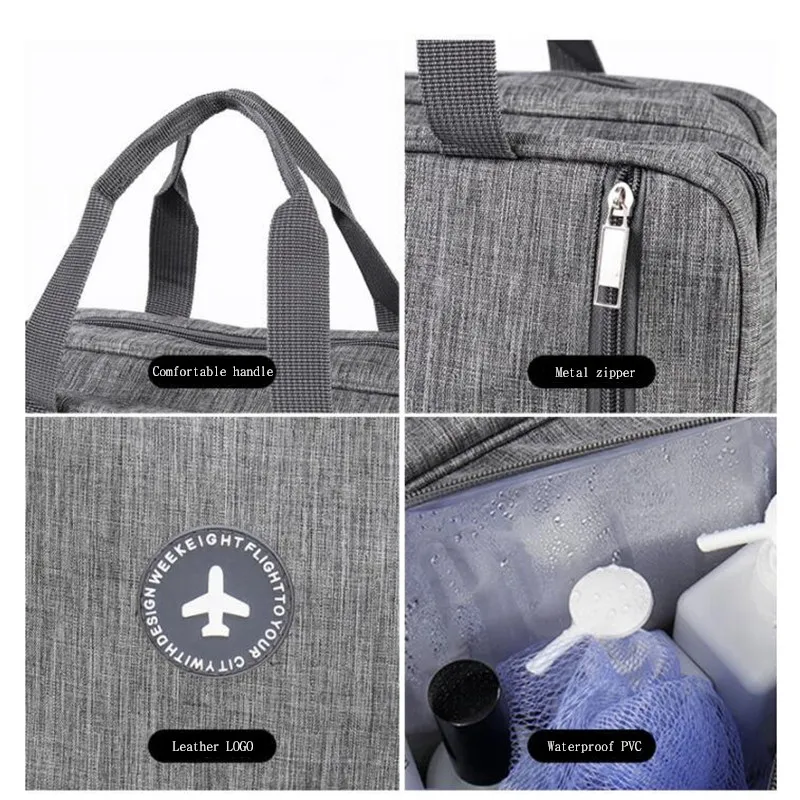 Oxford Cloth Travel Bags Large Capacity Carry On Luggage Bag Men Wet And Dry Separation Duffel Bag Travel Toiletries Storage Bag