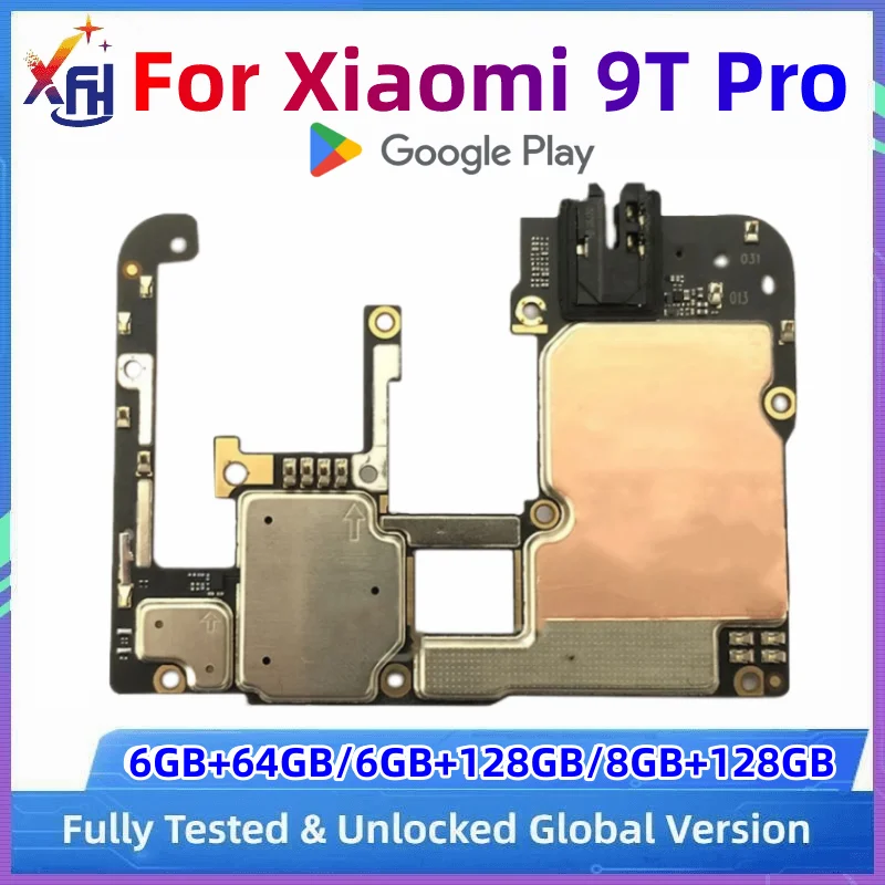 Original Unlocked Motherboard For Xiaomi Mi 9T Pro Mainboard Global Version Main Electronic Board Snapdragon 855 64/128/256GB enlarge