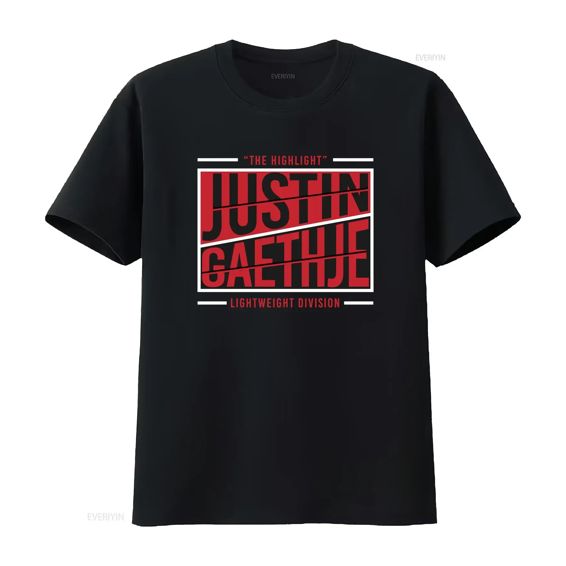 Фото Футболка Justin Gaethje The Highlight Fighter Wear, винтажная, с эффектом потертости, удобная, универсальная, повседневная, для ежедневной носки №1