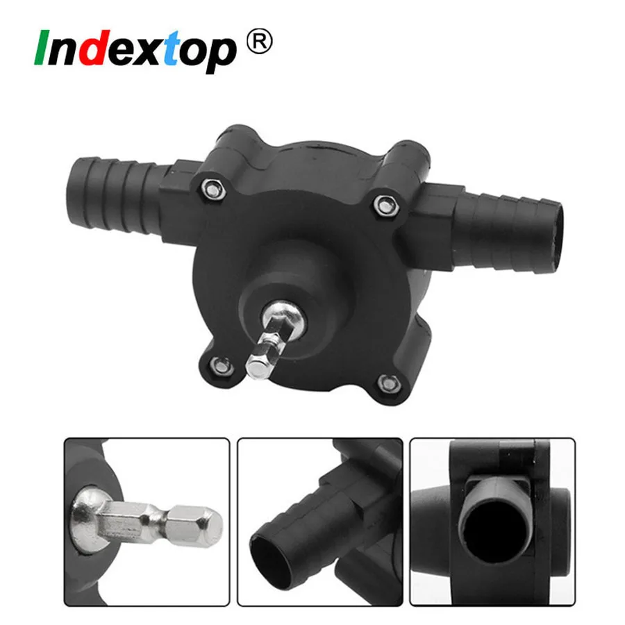 

Portable Electric Drill Pump Diesel Oil Fluid Water Pump Mini Hand Self-priming Liquid Transfer Pumps Home Garden Outdoor tool