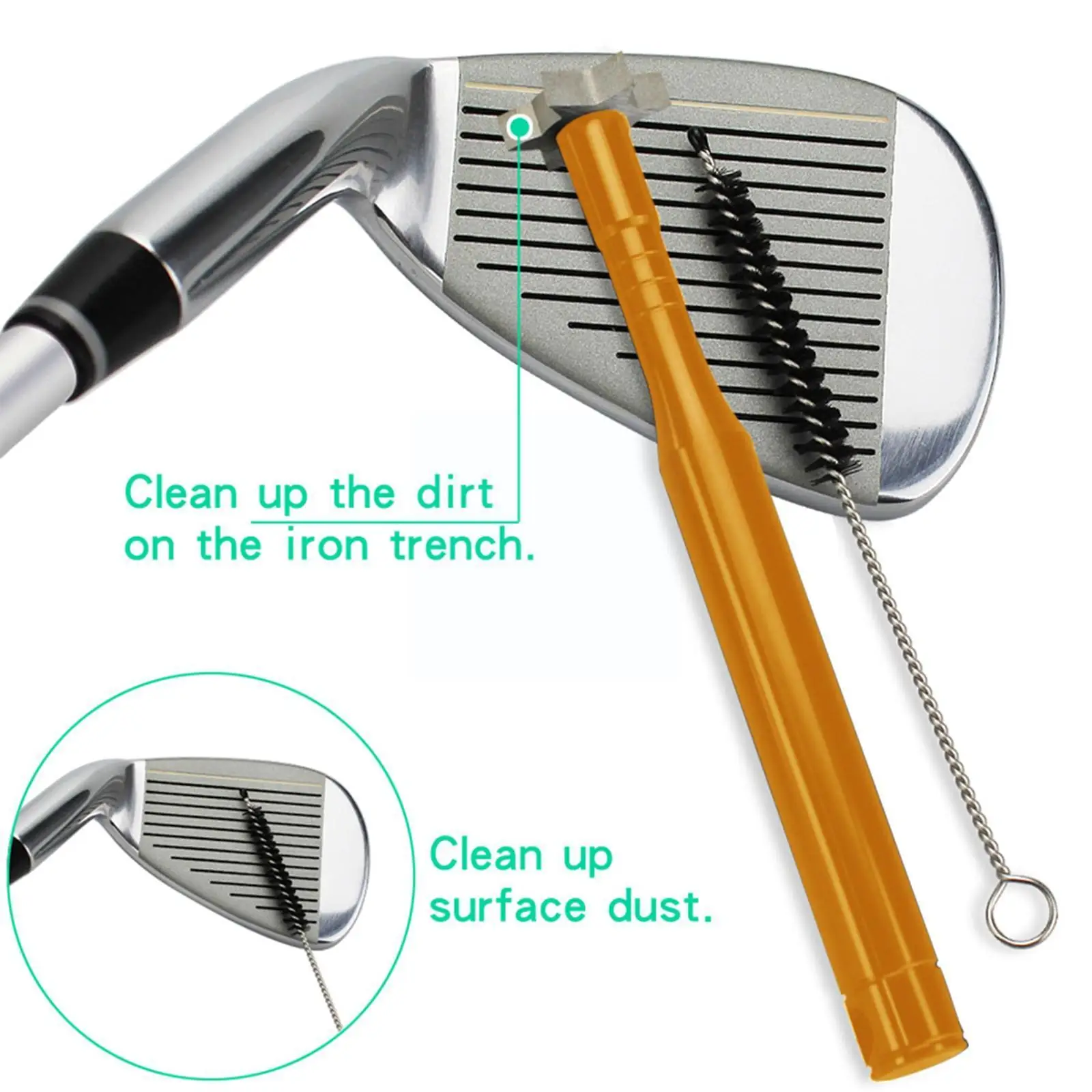 Groove Sharpener With 6 Heads Golf Club Groove Sharpener And Cleaner Tool Re-grooving Accessories Golf C1i8