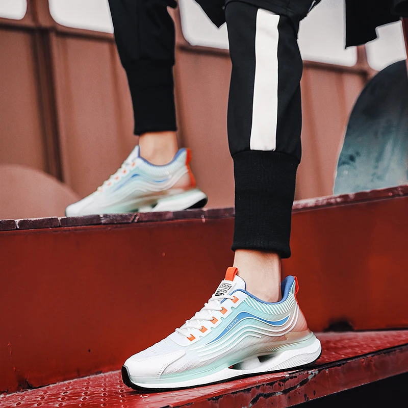 39-44# Breathable Men's Casual Sneakers Comfortable Adult Teenagers Outdoor Running Shoes Walking Shoes School Sports Shoes