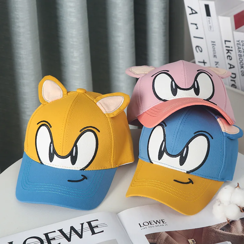 

Sonic The Hedgehog Hat Cap Baseball Hats Cartoon Sun Hat Baseball Cap Outdoor Visor Hats Anime Fashion High-value Hats Gift