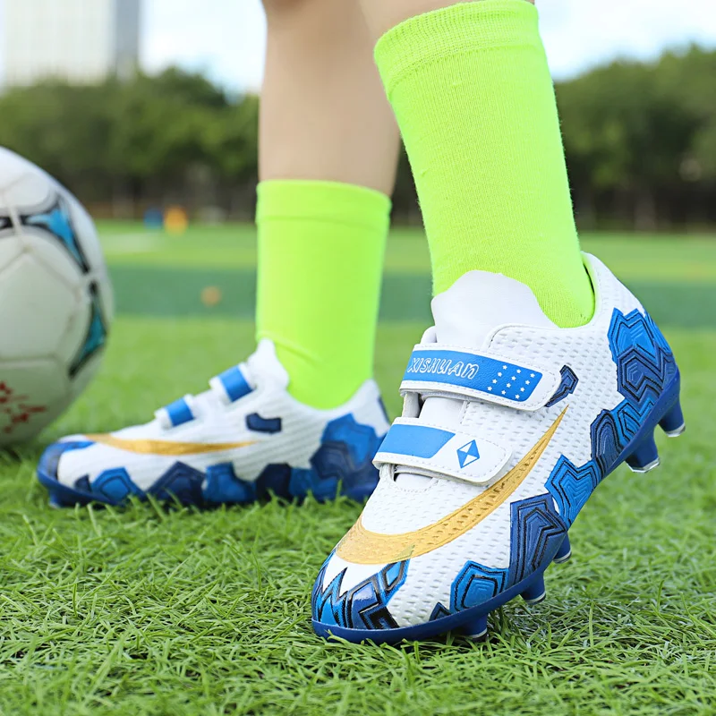 SENAGE Professional Children Football Shoes Athletic Soccer Shoes Outdoors Soccer Training Shoes Kids Boys Futsal Football Shoes