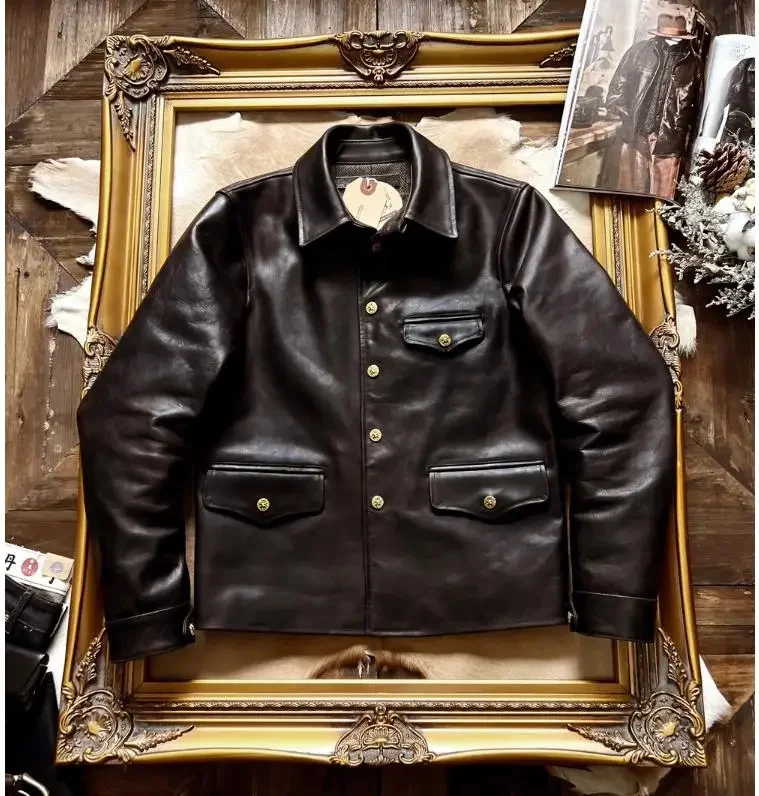 Магазин высшего качества мужское пальто из натуральной кожи. Оптовая продажа