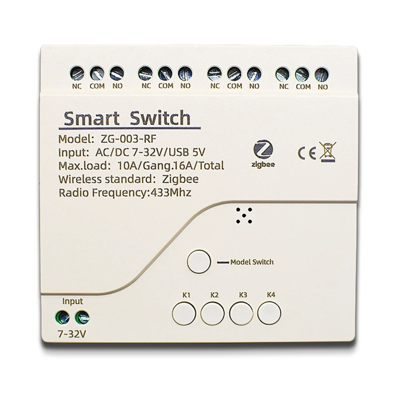 

Tuya for Smart 4CH RF for Smart switch Module WiFi Remote Control Wireless Switch Panel for Alexa Googles Home Dropshipping