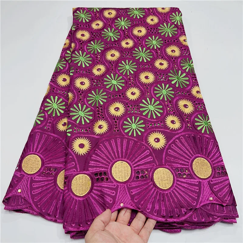 

Швейцарская Ткань 5 ярдов, новинка 2022, тяжелая вышивка бисером, Африканская Хлопковая вуаль, кружево, популярный Дубайский стиль для свадебной вечеринки YL31602