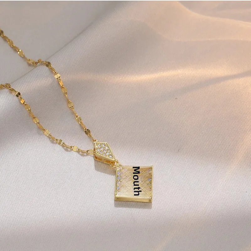 Женское легкое роскошное ожерелье с геометрическим цирконием ювелирные изделия