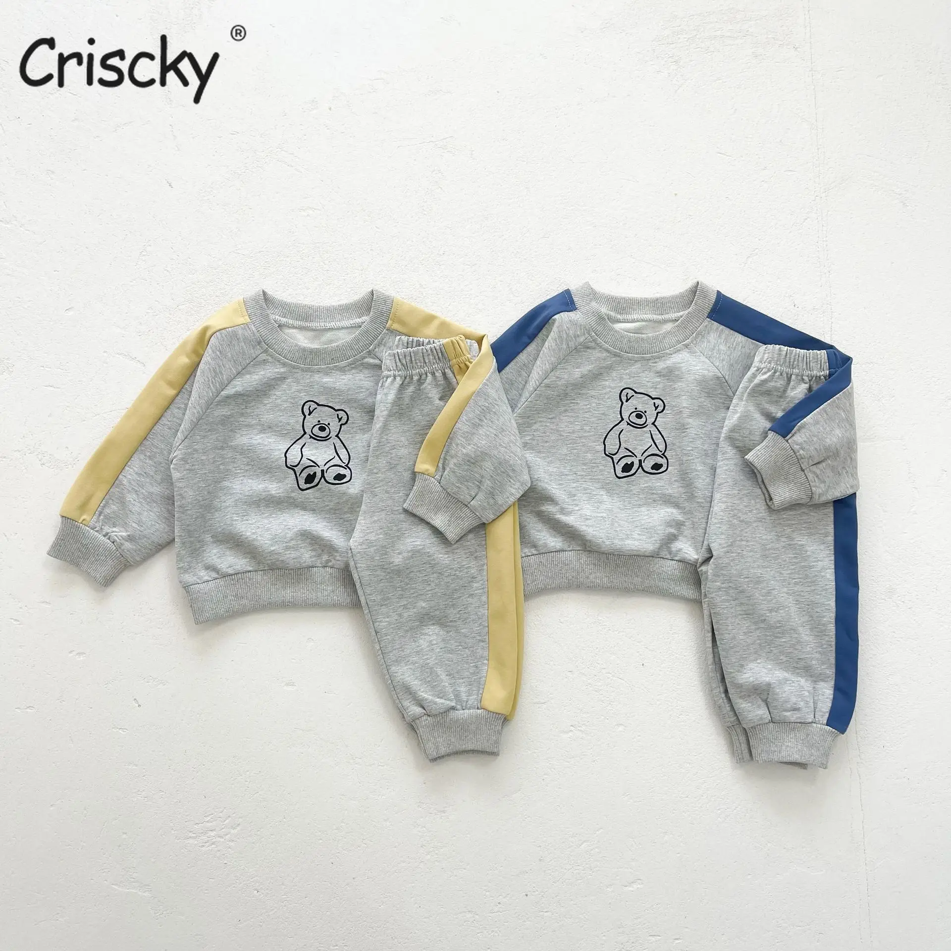 

Criscky Fashion Cute Infant Newborn Baby Girl Clothes Sweatshirt Printing Pants 2pcs Outfit Cotton Baby Tracksuit Set