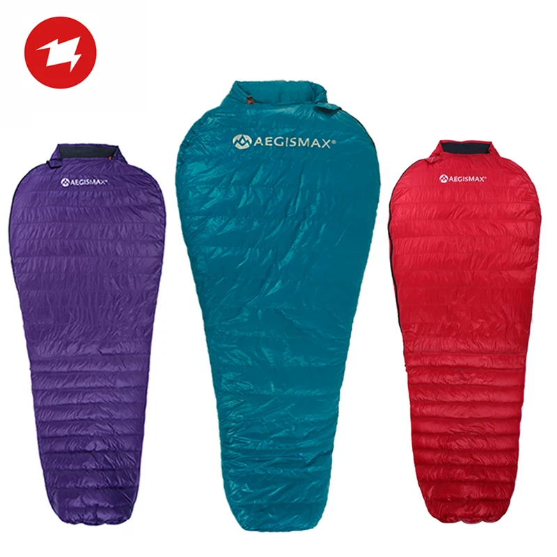 Спальный мешок AEGISMAX NANO для взрослых, легкий переносной уличный тент для кемпинга, с гусиным пухом, можно соединить, весна-осень
