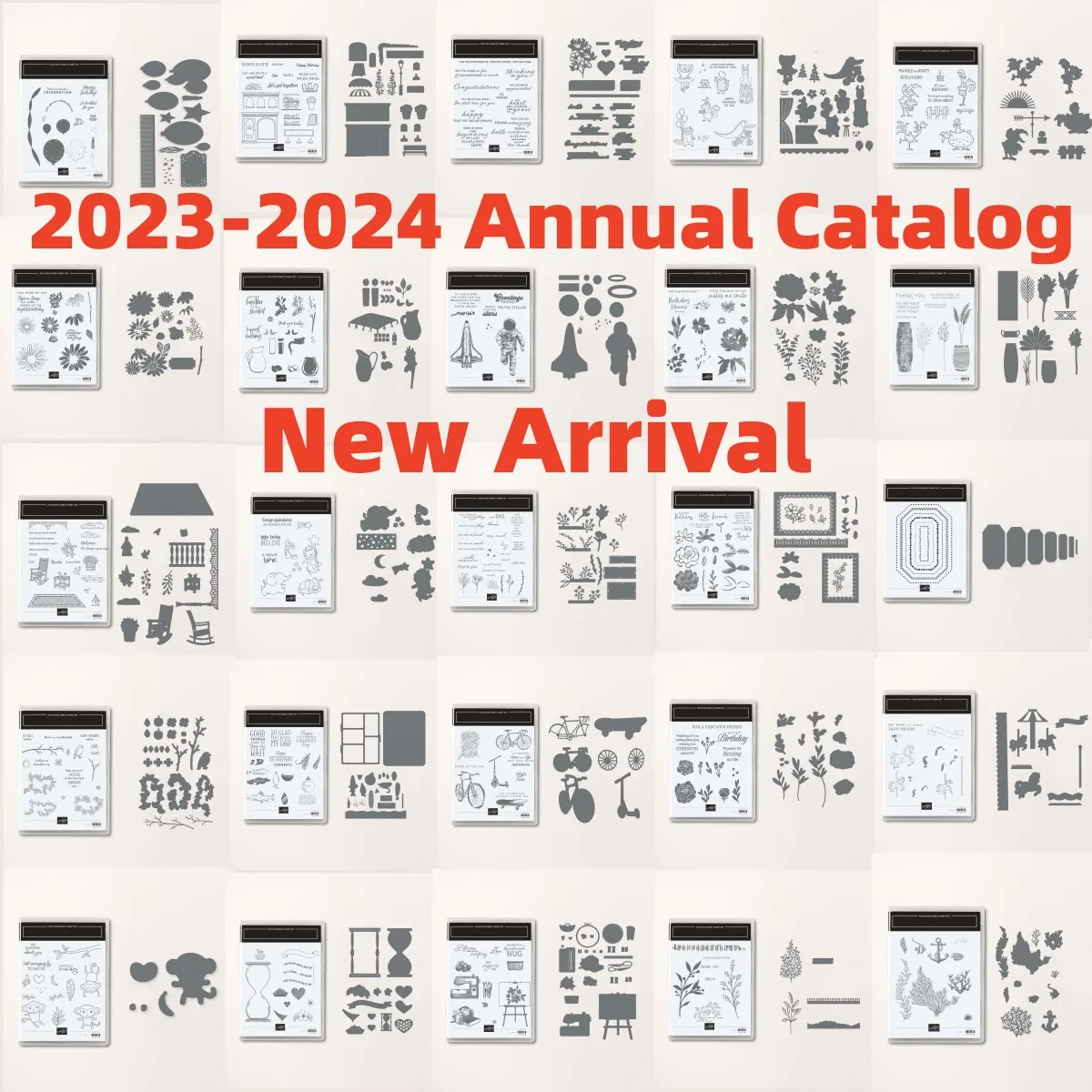 

New Clear Stamps and Metal Cutting Dies for Diy Molds Scrapbooking Paper Making Cuts Crafts Template 2023-2024 Annual Catalog