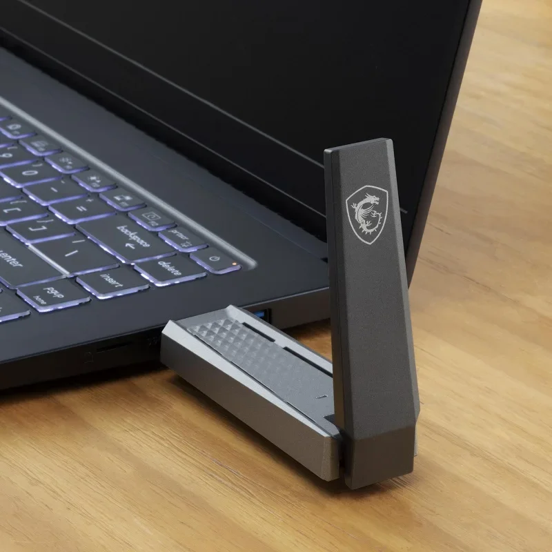 Двухдиапазонный USB-адаптер MSI Microstar GUAX18 AX1800 WiFi6 с удлинительным кабелем
