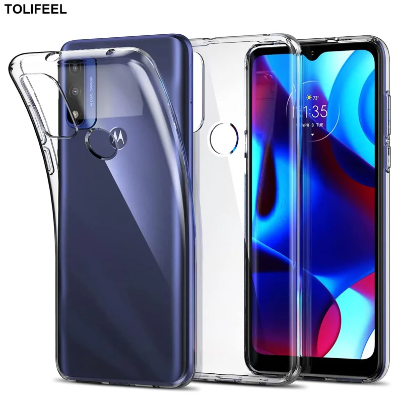 

Чехол для Motorola Moto G10 G30 G31 G41 G50 G60 G60S G51 G71 G22 G55 E20 E30 E40 E32, мягкая силиконовая прозрачная задняя крышка
