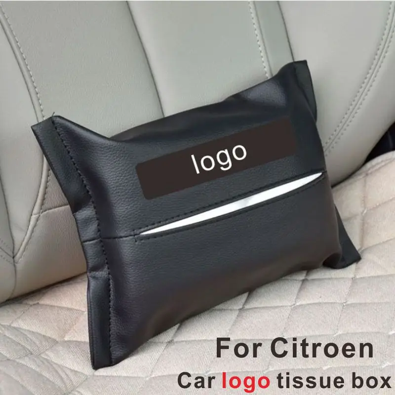 

car tissue box C6 Yunyi C4L Tianyi C5 c3xr hanging tissue bag sun visor tissue bag car supplies tissue paper sleeve For Citroen