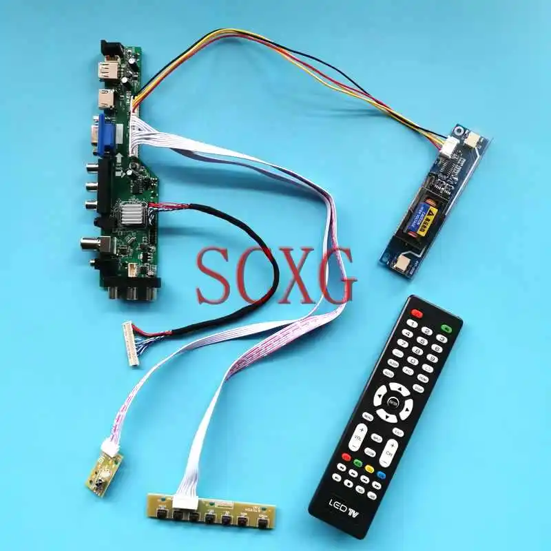 

Плата цифрового контроллера DVB 3663, подходит для B150XN05, B150XN06, LP150X12, 15 дюймов, 1024*768, 2-CCFL, 30-контактный комплект LVDS, USB, VGA, AV, HDMI-совместимость