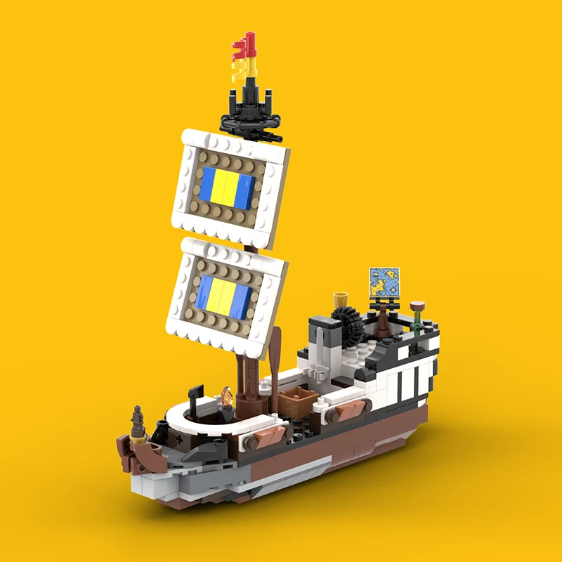 Модель MOC для строительства средневековой улицы модульная технология сборки