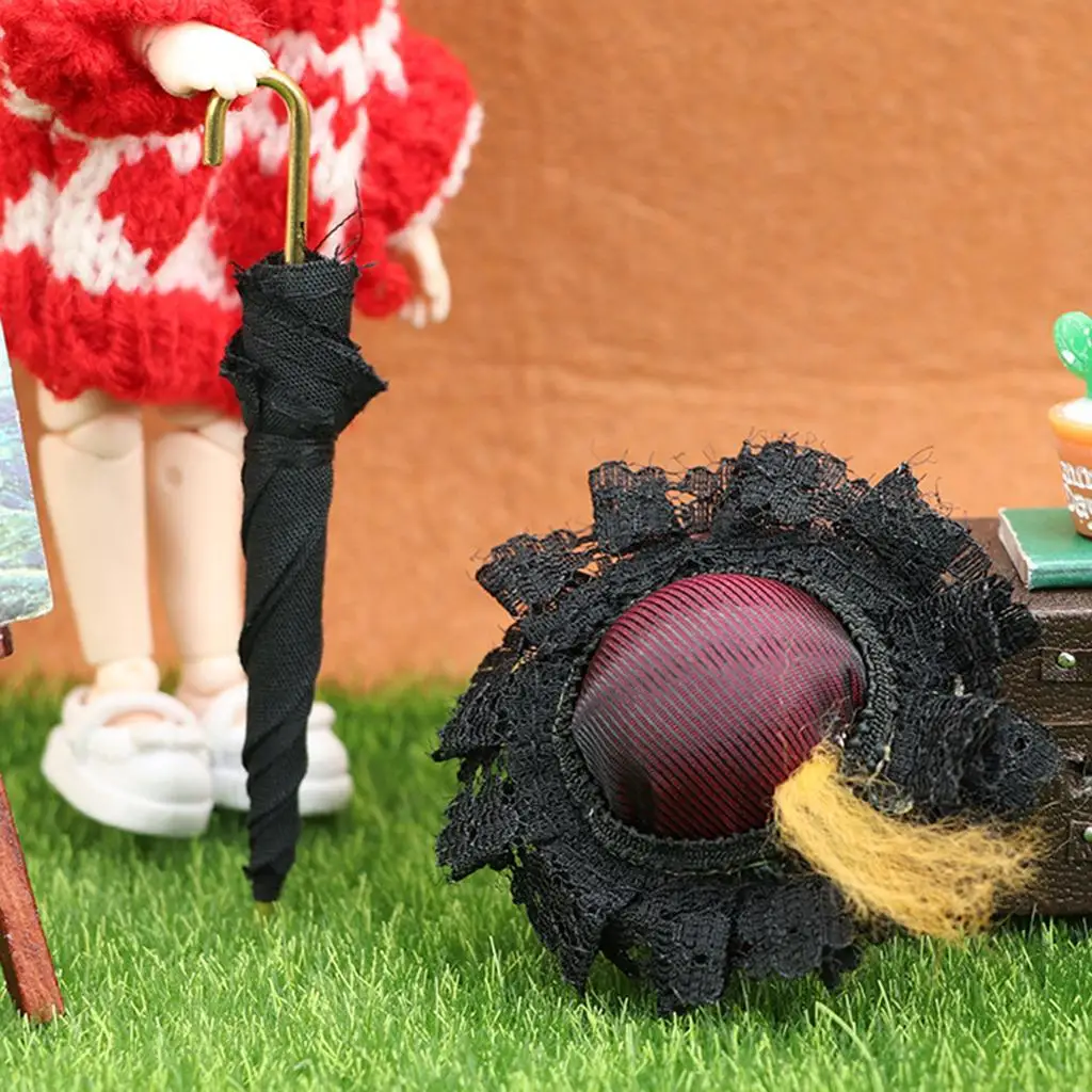 

Искусственная кукла в масштабе 1/12, детский зонтик, подарки для девочек