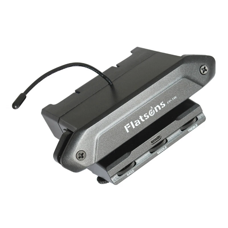 

Flatsons искусственная Беспроводная гитара с магнитным управлением, эффект высоких и средних басов с микрофоном, детали