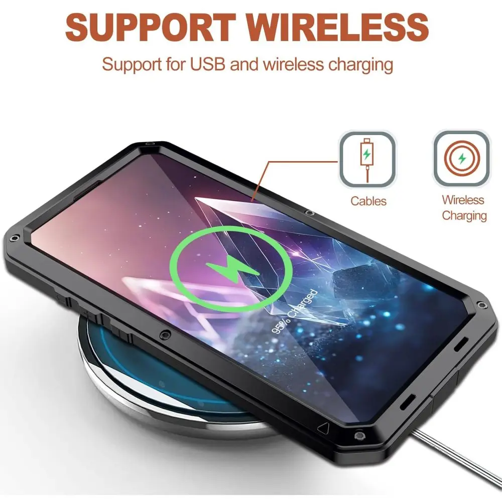 Прочный защитный чехол Armor для iPhone 16 15 13 12 11 Pro Max XS XR 8 7 14 Plus SE металлический