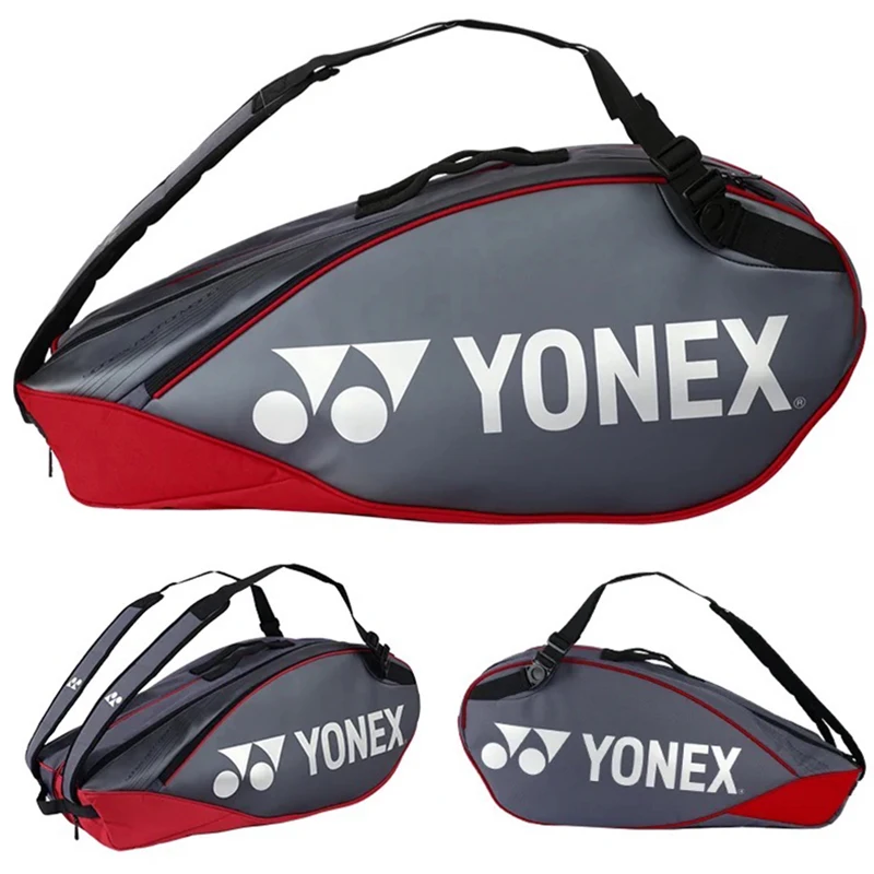 New YONEX Professional Badminton Racquet Bag With Shoe Compartment Large Racket Sports Backpack For Women Men Squash Tennis Bag