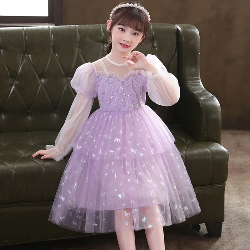  Элегантное платье для девочек, готическое платье, праздничные испанские платья с длинным рукавом для дня рождения для девочек-подрост…