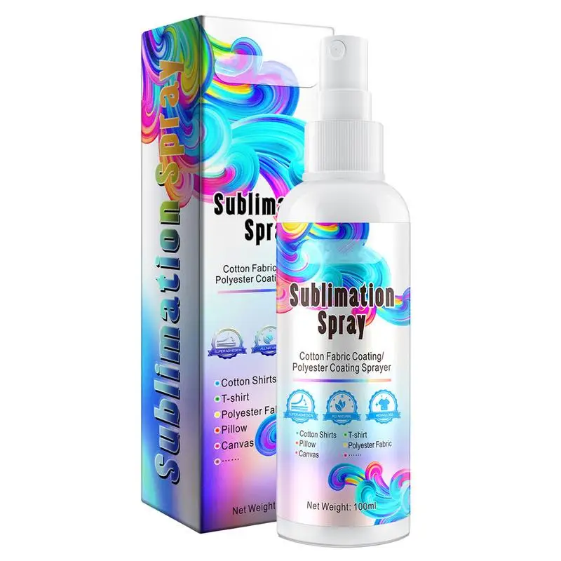 100ml Sublimation Coating Self-Drying Baking-Free Coating Spray For Sublimation Transfer Printing Cotton/T-shirt/Gift Box/Canvas