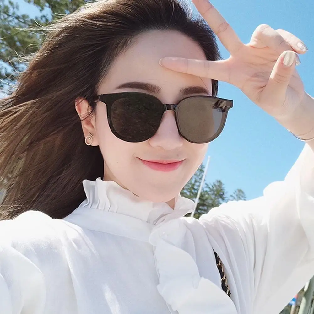 Модные Ретро корейские классические солнцезащитные очки женские круглые
