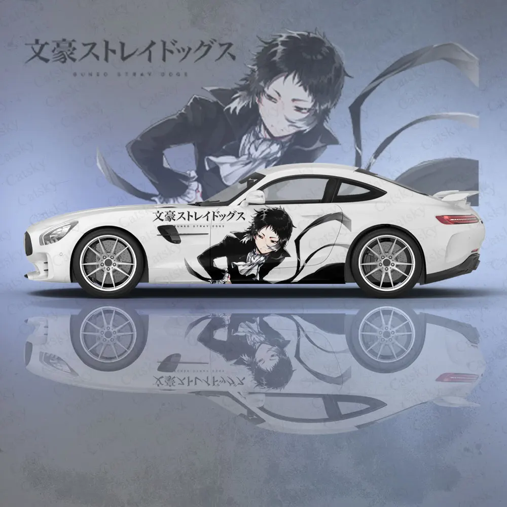 Автомобильные аниме наклейки Bungou с изображением бродячих собак 2 шт.