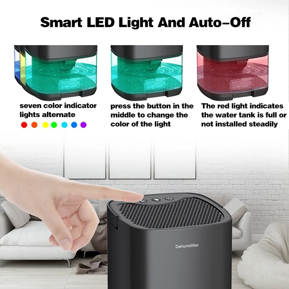 Осушитель и очиститель воздуха 2 в 1 для дома комнаты кухни бесшумные поглотители