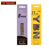 ybn bike chains mtb mountain road bike chians 11 speed hollow bicycle chain 116 links silver s11s for m7000 xt road bike
