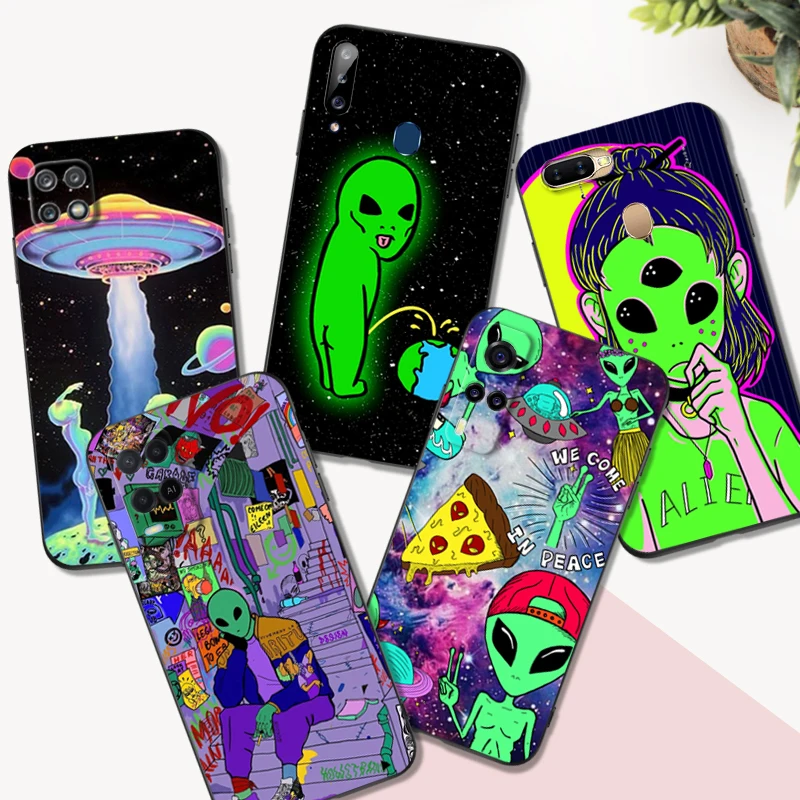 Черный чехол ТПУ для OPPO A1K A5 A5S A5XS A3S AX5 A11 A11X A12E A12 A7 A9 A9X 2018 2020 мультяшный