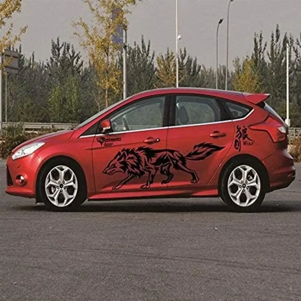 BININBOX 1 компл. Крутой волк Авто кузов наклейка самоклеящаяся сторона грузовик