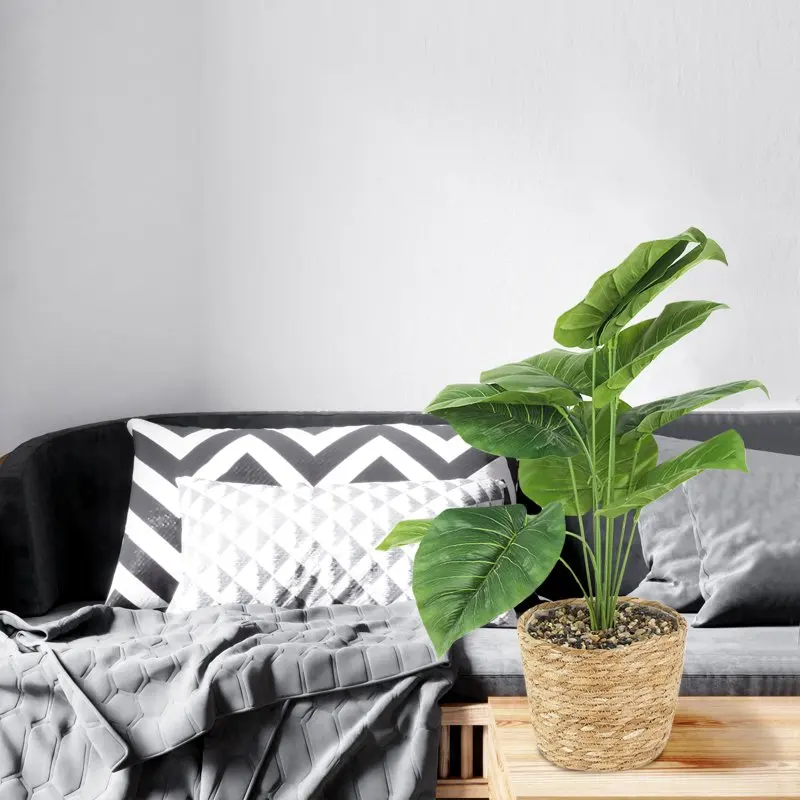 

Group 21" Artificial with Basket Pot for Home Indoor