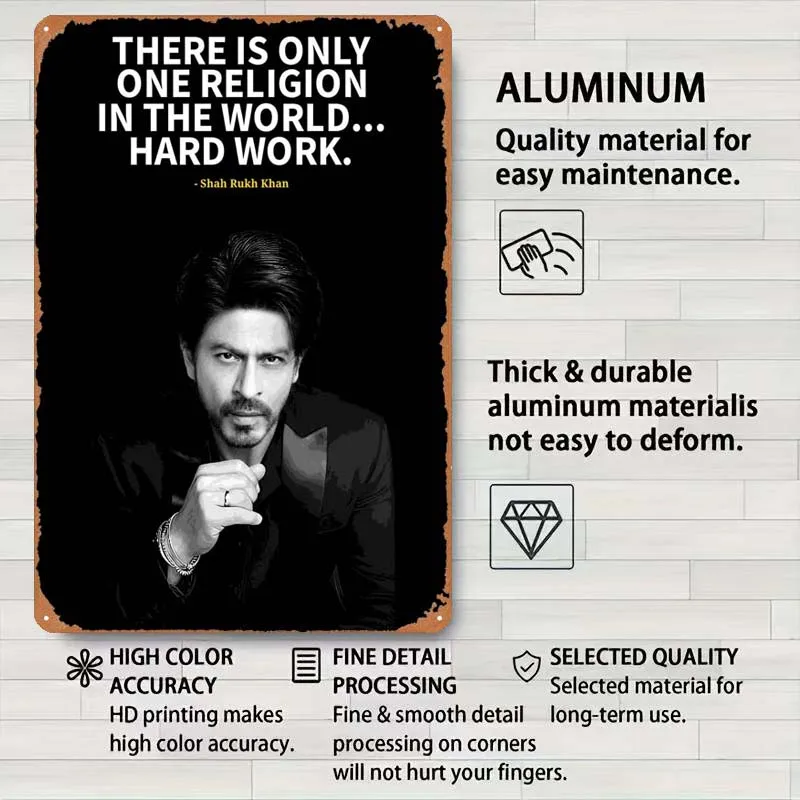 Постер с цитатой Шах-рукх-хана жестяной плакат украшение для спальни винтажный