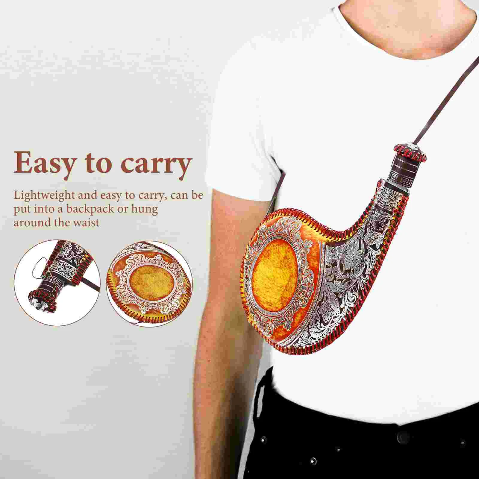 Складная бутылка для воды древняя сумка Bota танцевальной жидкости реквизит