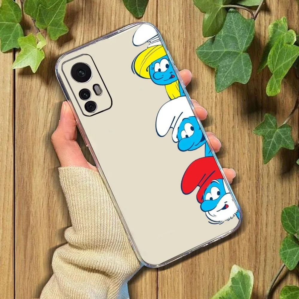 Чехол для телефона с рисунком S-smurfs Xiaomi 11 Redmi Note 5G 8T 9A 9 10T Note8Pro 12SUltra прозрачный чехол