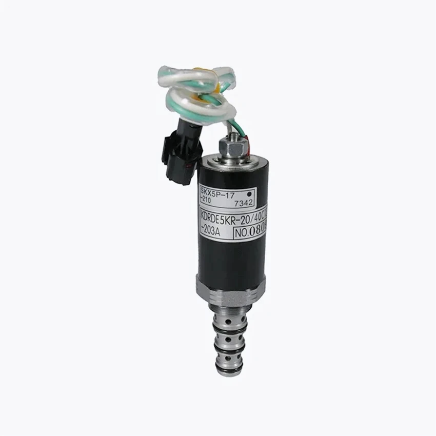 Фото SKX5P-17-210 KDRDE5KR-20 40C13-203A EZ20V00018F1 Электромагнитный клапан для Kobelco SK200-6E SK230-6E SK200-8 SK120 SK135 SK200 SK210 №3