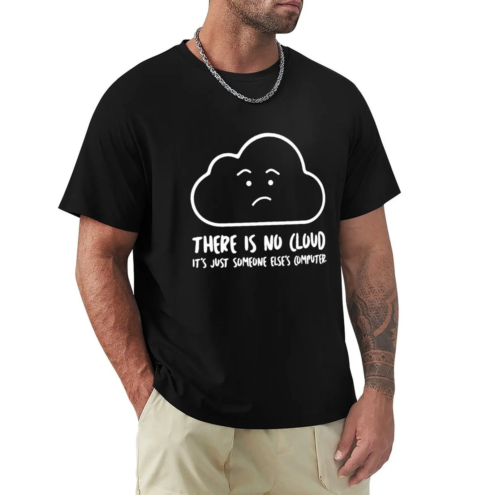 

Нет облака, это просто фотография другого, новая версия футболки, Забавные футболки с круглым вырезом, футболки для мужчин