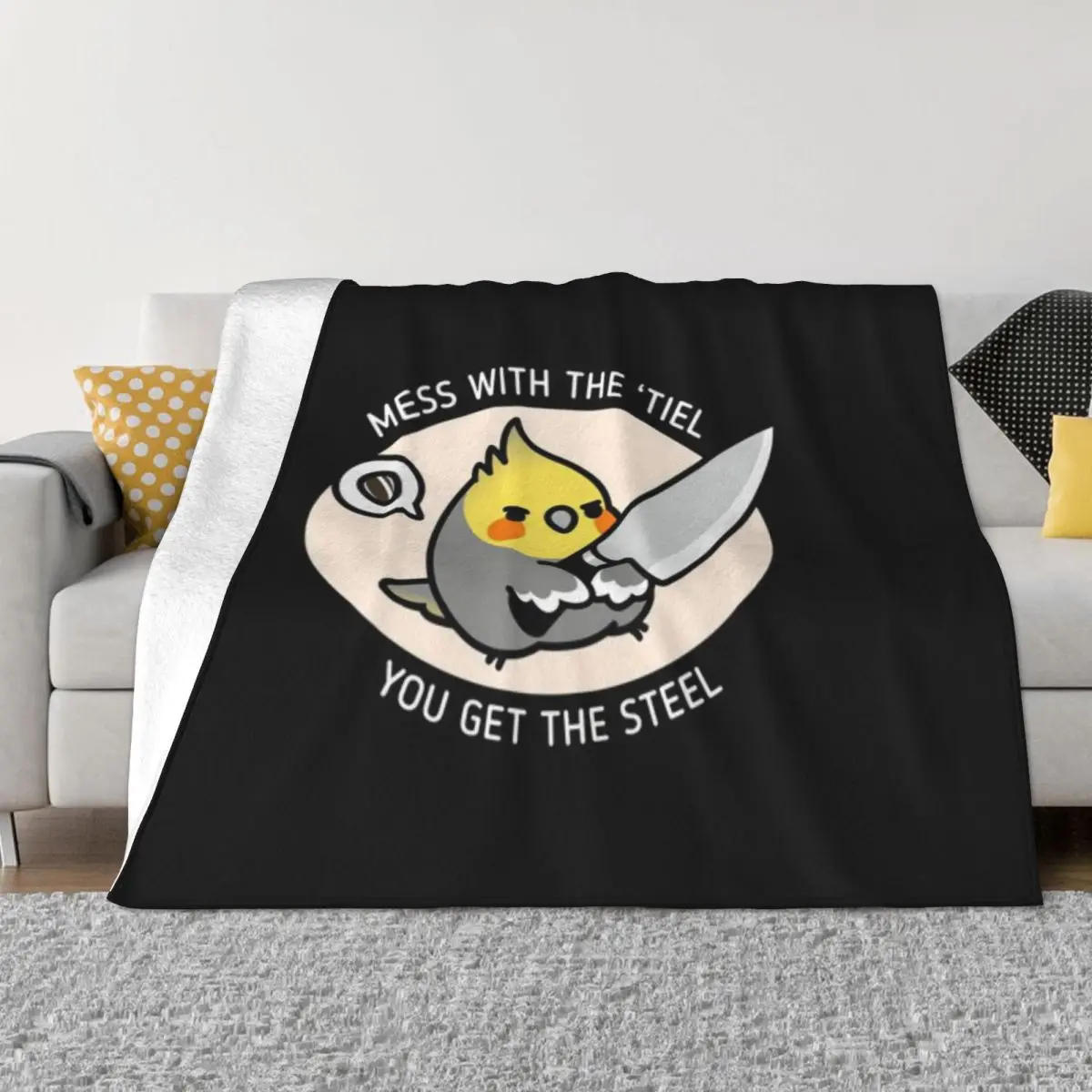 Беспорядок с TIEL вы получаете стальное ультрамягкое Флисовое одеяло