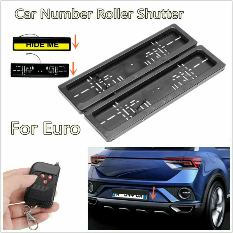 

EU License Plate Front and rear double plate electric vehicle license plate gauge license plate frame electric vehicle license