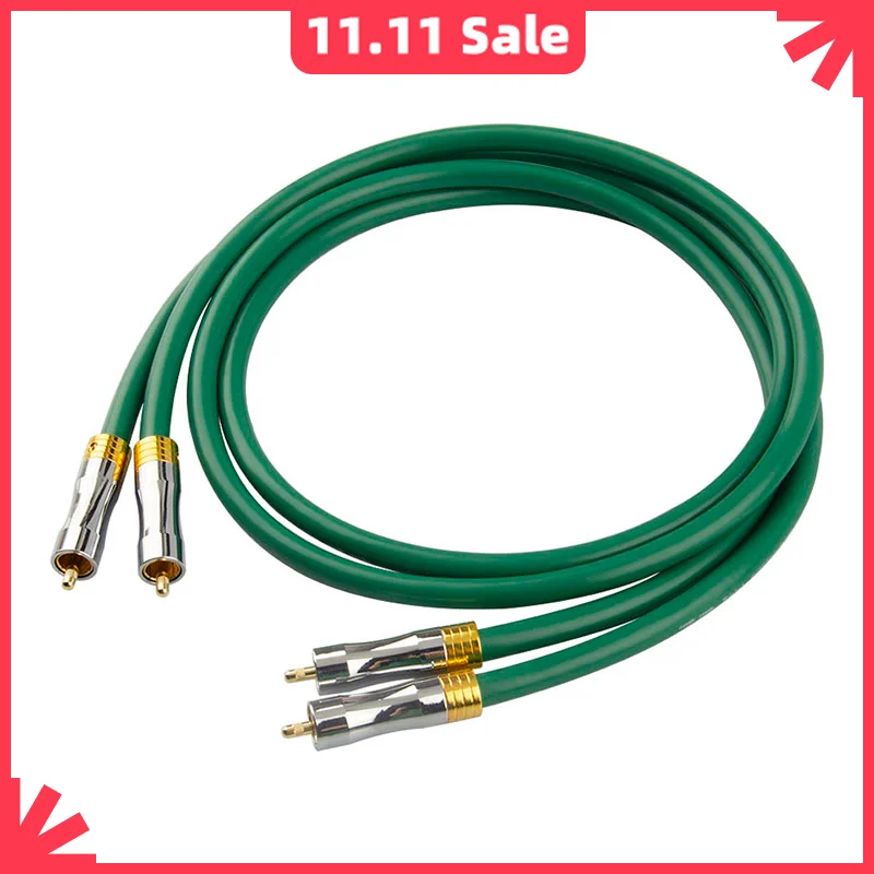 

MCINTOSH 4N oxygen-free copper RCA audio cable stereo hifi 2 rca listen 2 rca silver plated cable