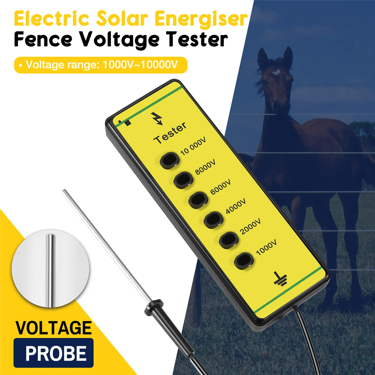 Электронный Солнечный Измеритель для ограждения