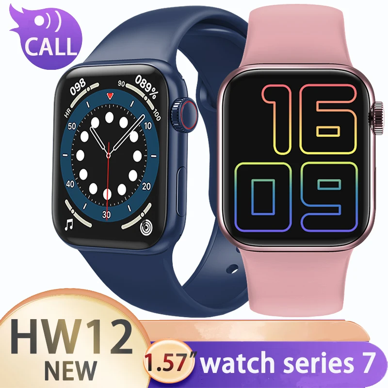 

Smartwatch HW12 HW16 Full Touch Smart Watch Men Women With Password Split Screen For Bluetooth Call Blood Oxygen Heart IWO 12