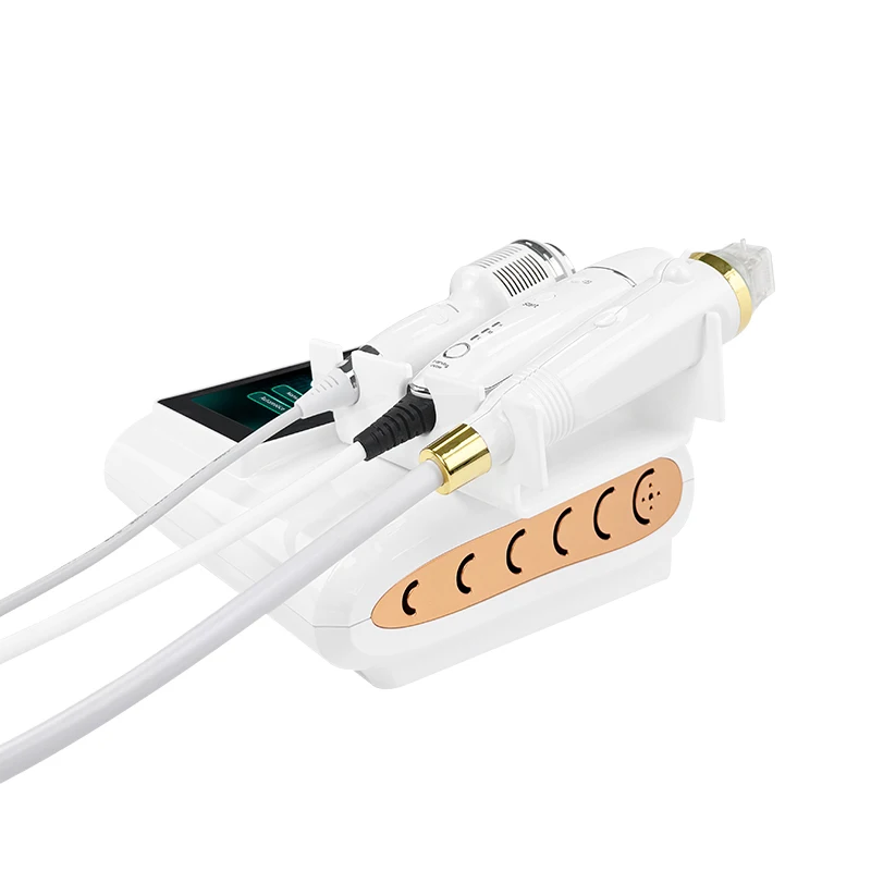 Аппарат для RF-микронидлинга с охлаждающим эффектом (Ice Hammer), RF-аппарат для подтяжки кожи лица, удаления морщин, ухода за кожей, 3 насадки (art.: 3920daf07a0da) - 3920daf07a0da