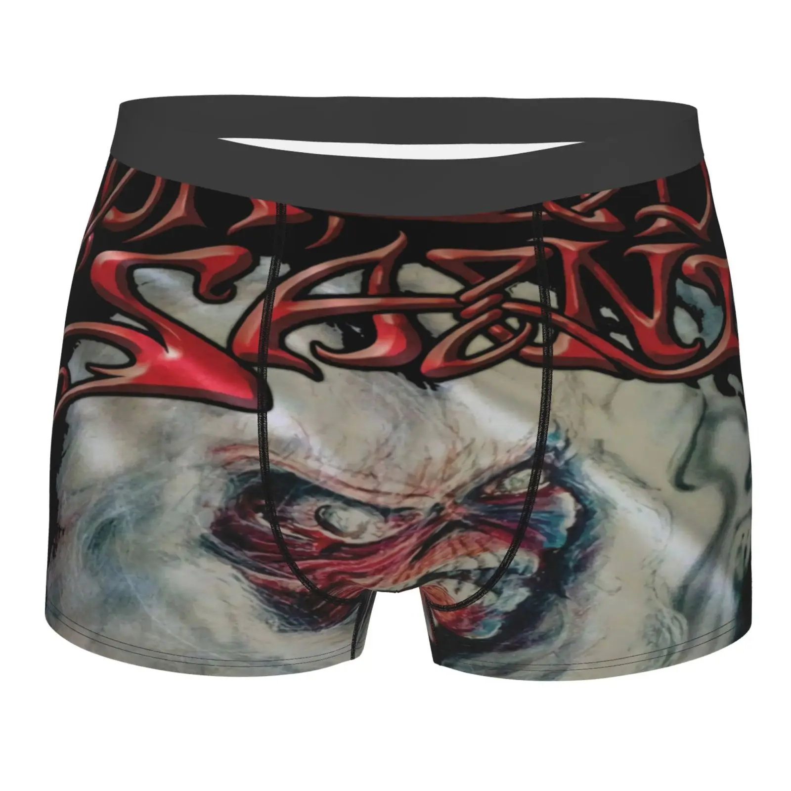 

Трусы-боксеры Morbid Saint Spectrum Of Death мужские, пикантное нижнее белье, пикантные длинные штаны с карманом, красные шорты-боксеры