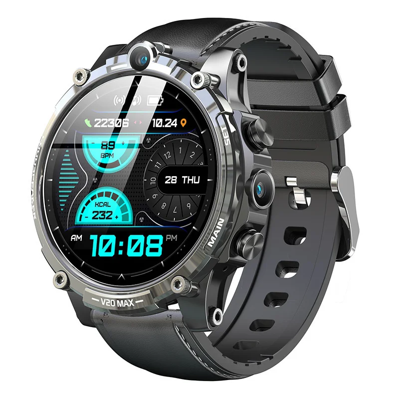 

V20 MAX 4G Smart Watch 4G 64GB 1000mAh Dual Camera GPS WiFi Fitness Sports Heart Rate Monitor Android Smartwatch For Men Sale