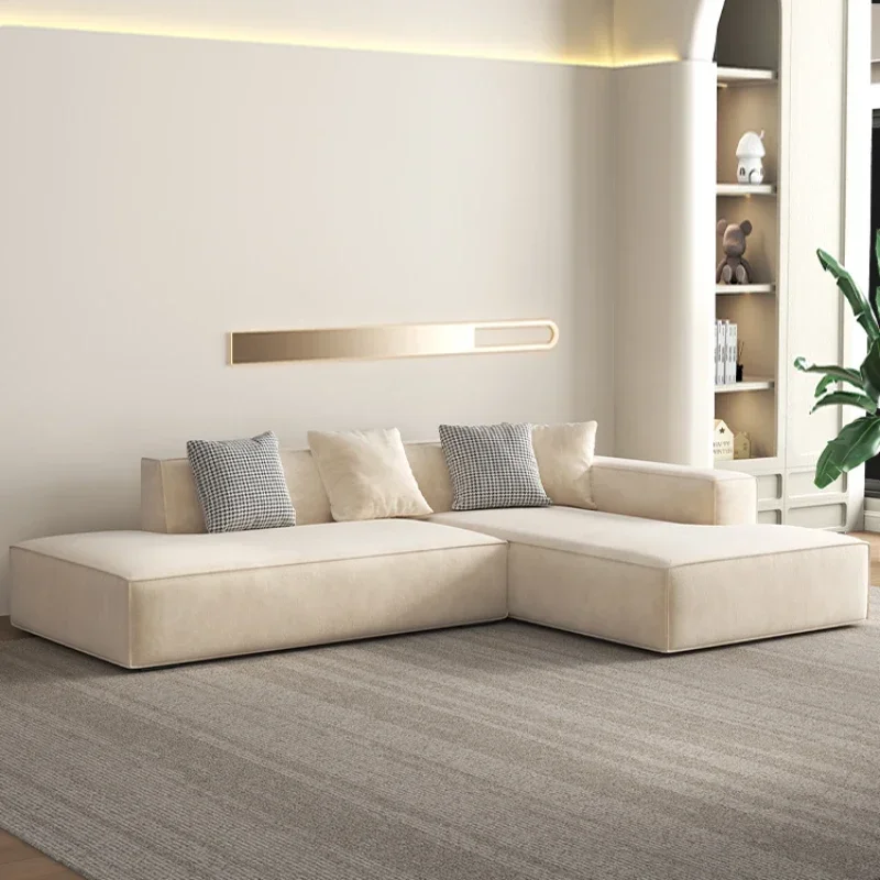 Простой современный мягкий диван-кресла Lazy Relax белый дизайнерский