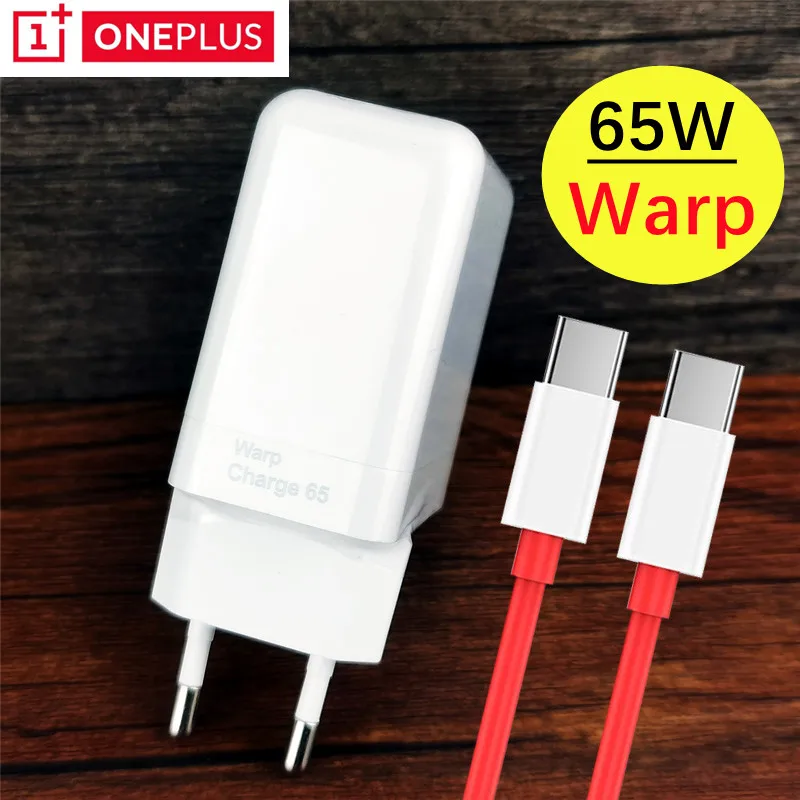 

Original OnePlus Fast Charger 65W Warp Charge 65 EU Dash Adapter Genuine 6A Cable For OnePlus 9 Pro 9rt Nord 2 9r 8