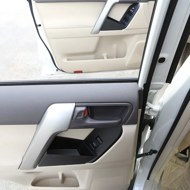 Фото Для Toyota Land Cruiser Prado FJ150 150 2010-2018, пластиковый ящик для хранения на дверь автомобиля, аксессуары для телефона bgg №4