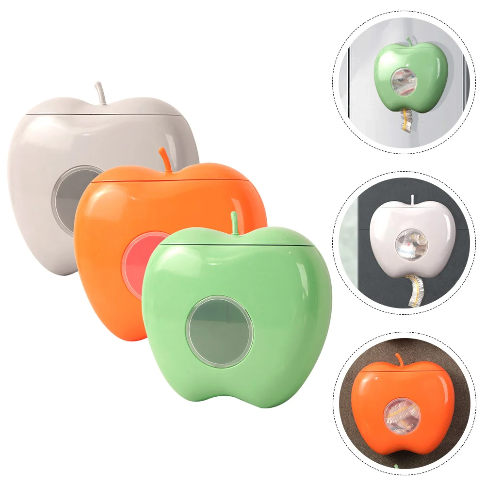 

3Pcs Organizer Holder Wall Mount Fresh Keeping Box Wall Storage Box Storage Box Fresh Dispenser Keeping Box
